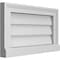 Ekena Millwork Vertical Surface Mount PVC Gable Vent w/ 2"W x 2"H , Brickmould Sill Frame, 20"W x 12"H GVPVE20X1203SN - alternate 4